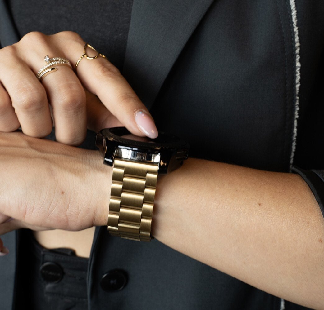 Huawei Watch GT 5 Pro - 42mm stalen band goud