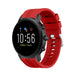 Fossil Gen 5 extreme silicone band (rood)