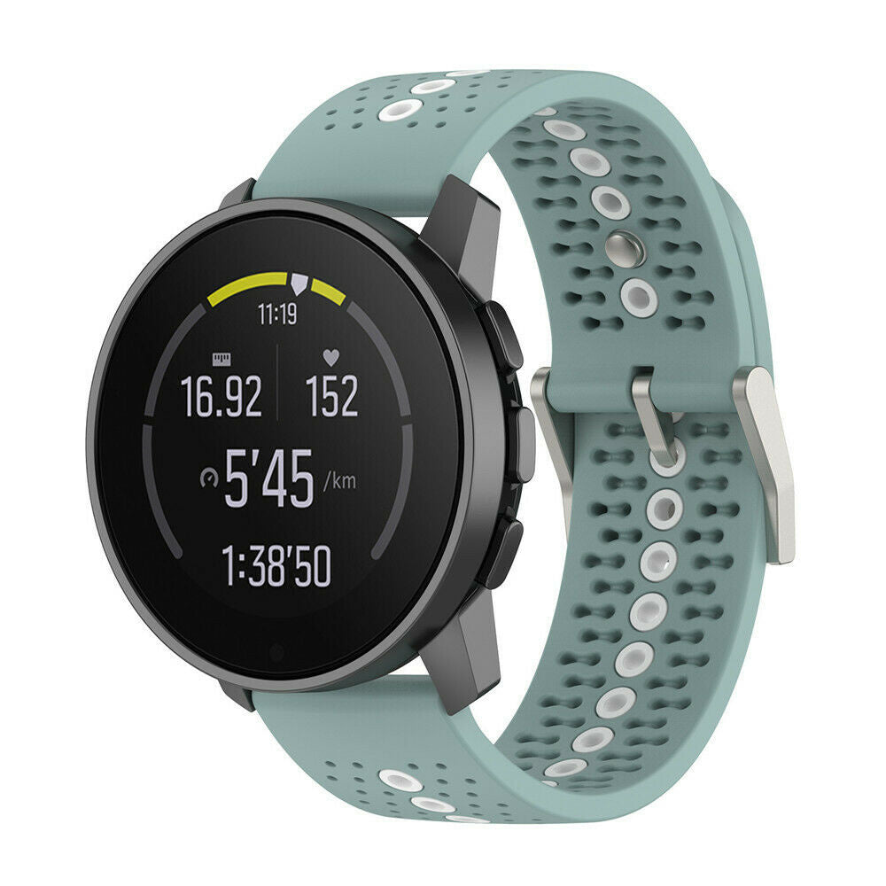 Suunto Run Silicone Strap (Green-Grey/White)