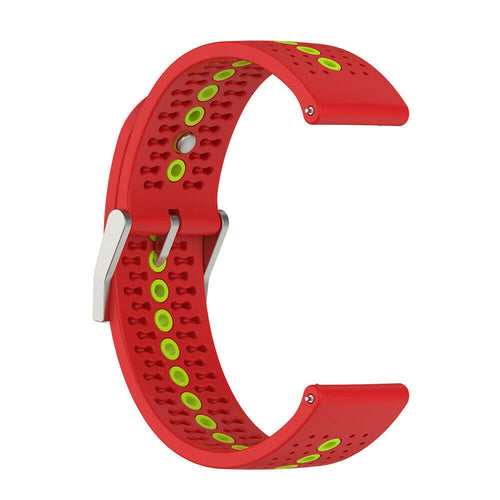 Suunto Run siliconen bandje (rood/groen)