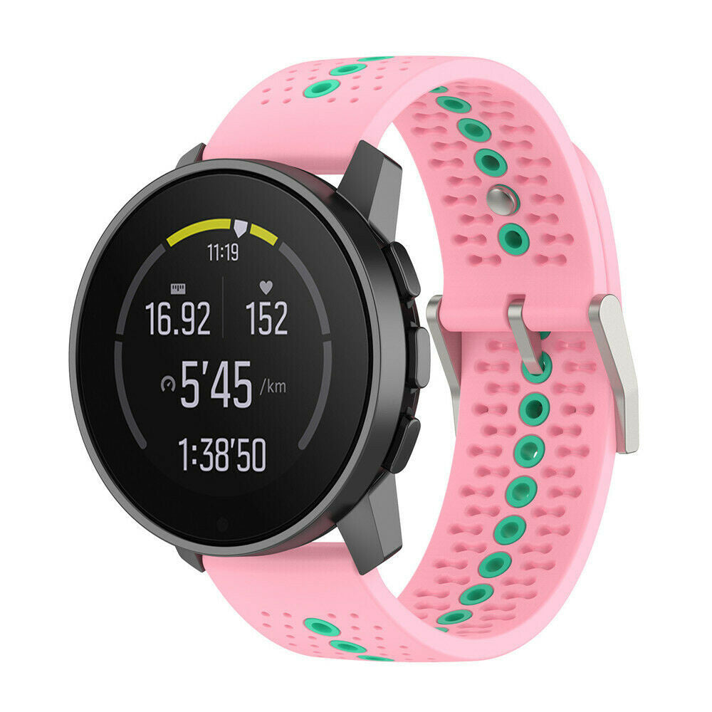 Suunto Vertical 2 siliconen bandje (roze/aqua)