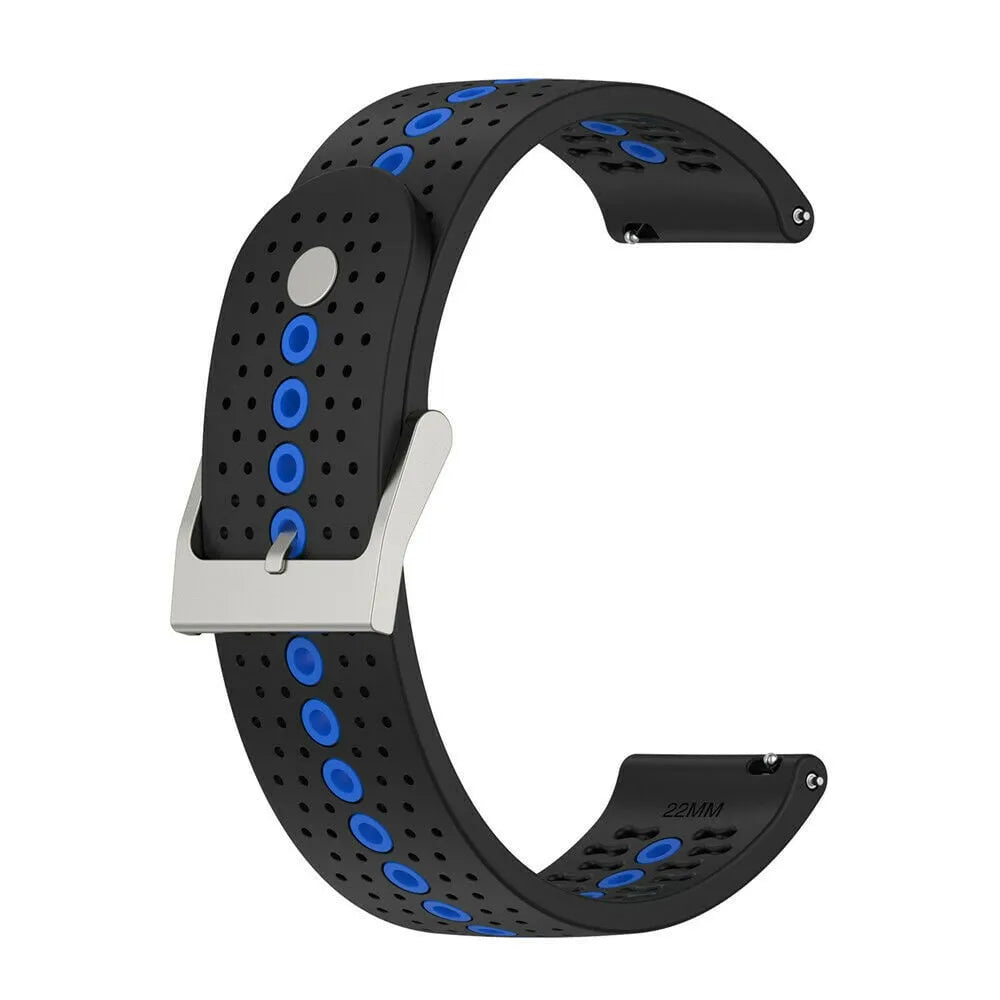Suunto Race (S) siliconen bandje (zwart/blauw)
