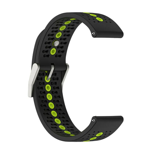 Suunto Run siliconen bandje (zwart/geel)