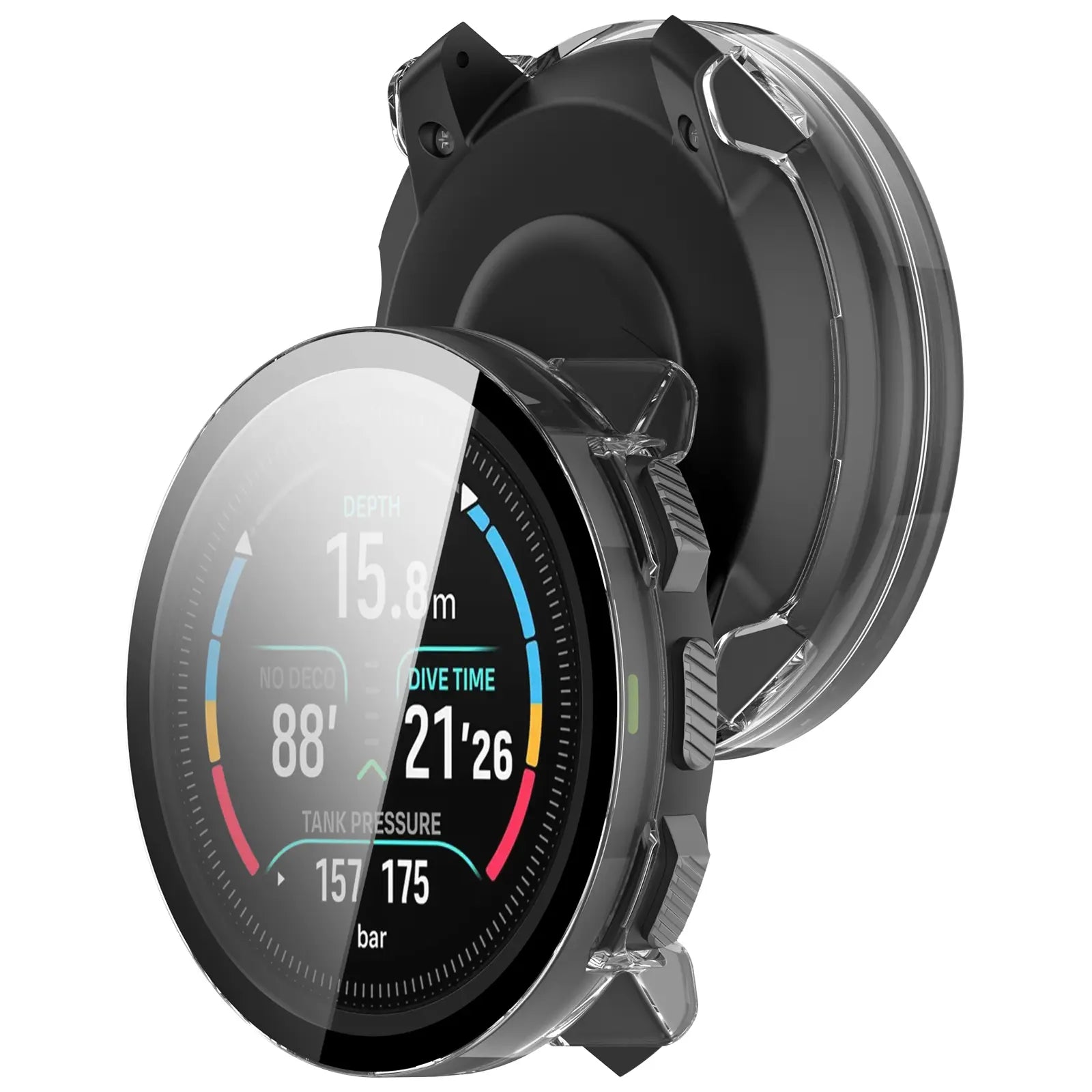 Suunto Nautic S hard case met glas (transparant)