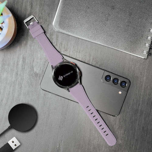 Amazfit Bip U (Pro) twill siliconen bandje (lila)
