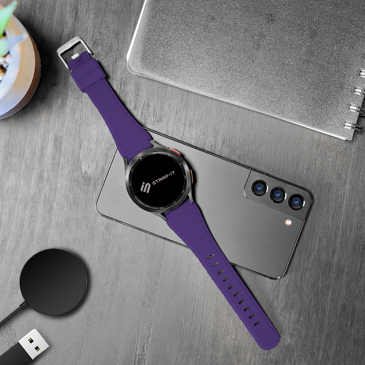 CMF Watch 3 Pro Twill Silicone Strap (Purple)
