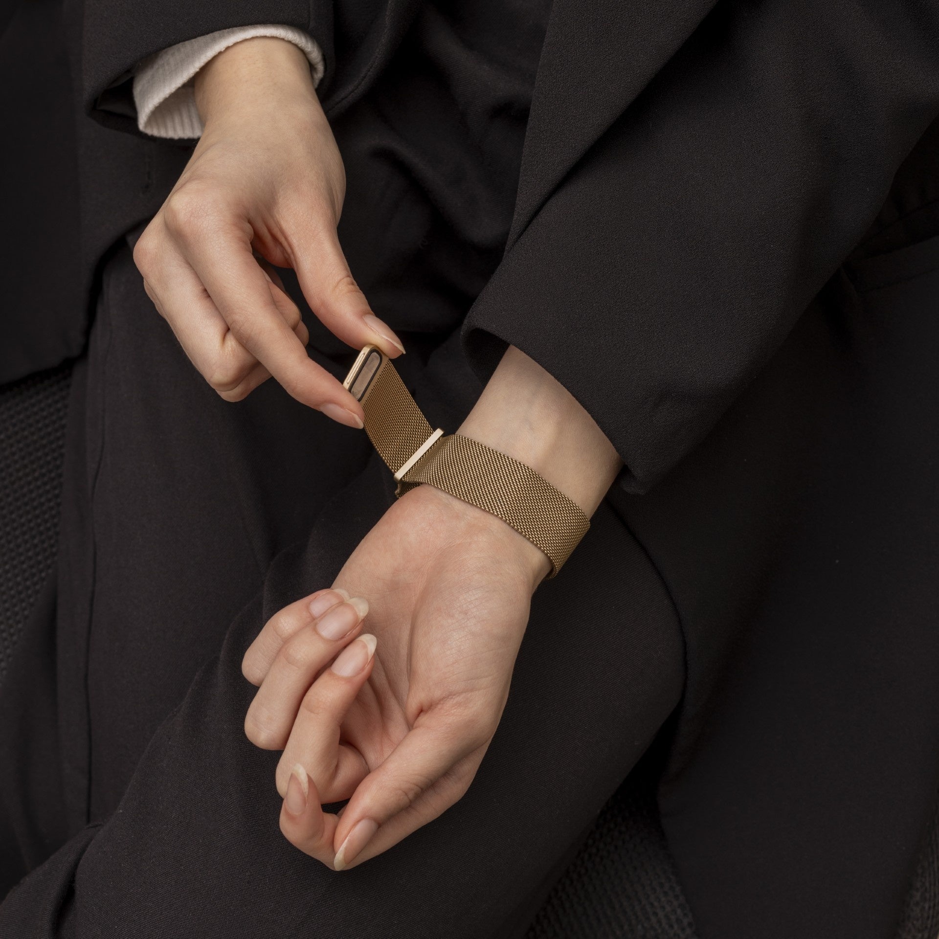 Apple Watch Milanees bandje (retro goud)