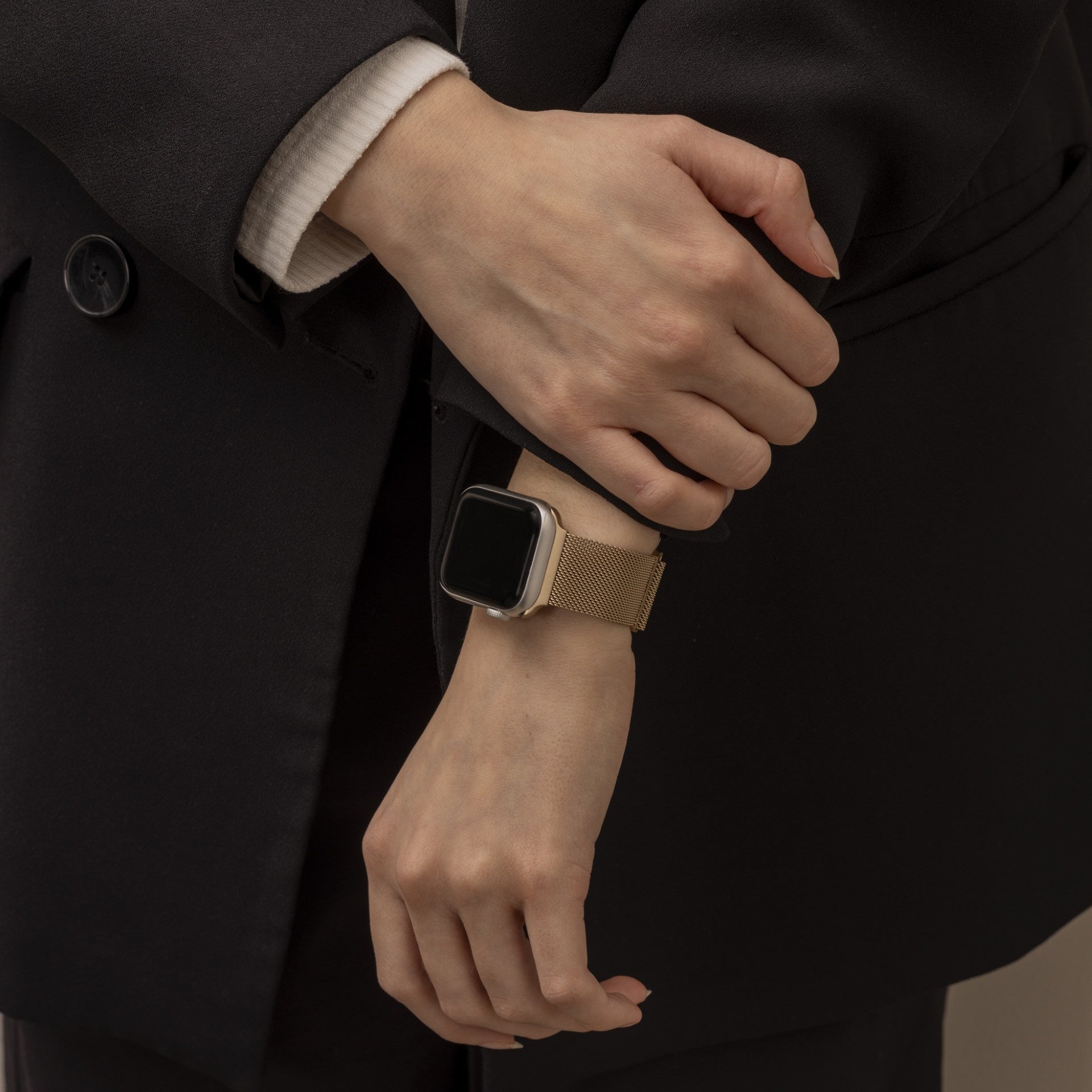 Apple Watch Milanees bandje (retro goud)