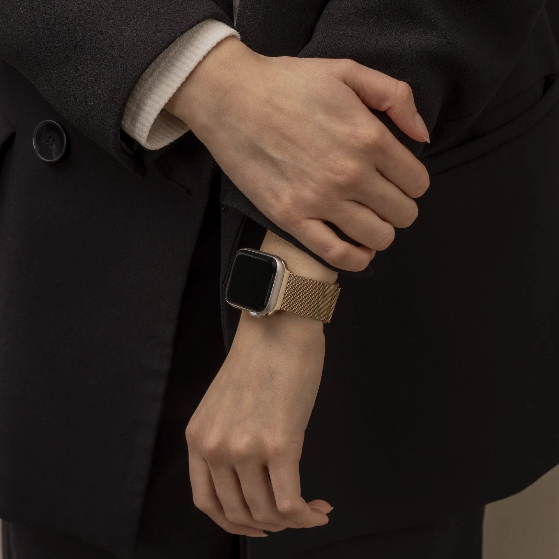 Apple Watch Milanees bandje (retro goud)