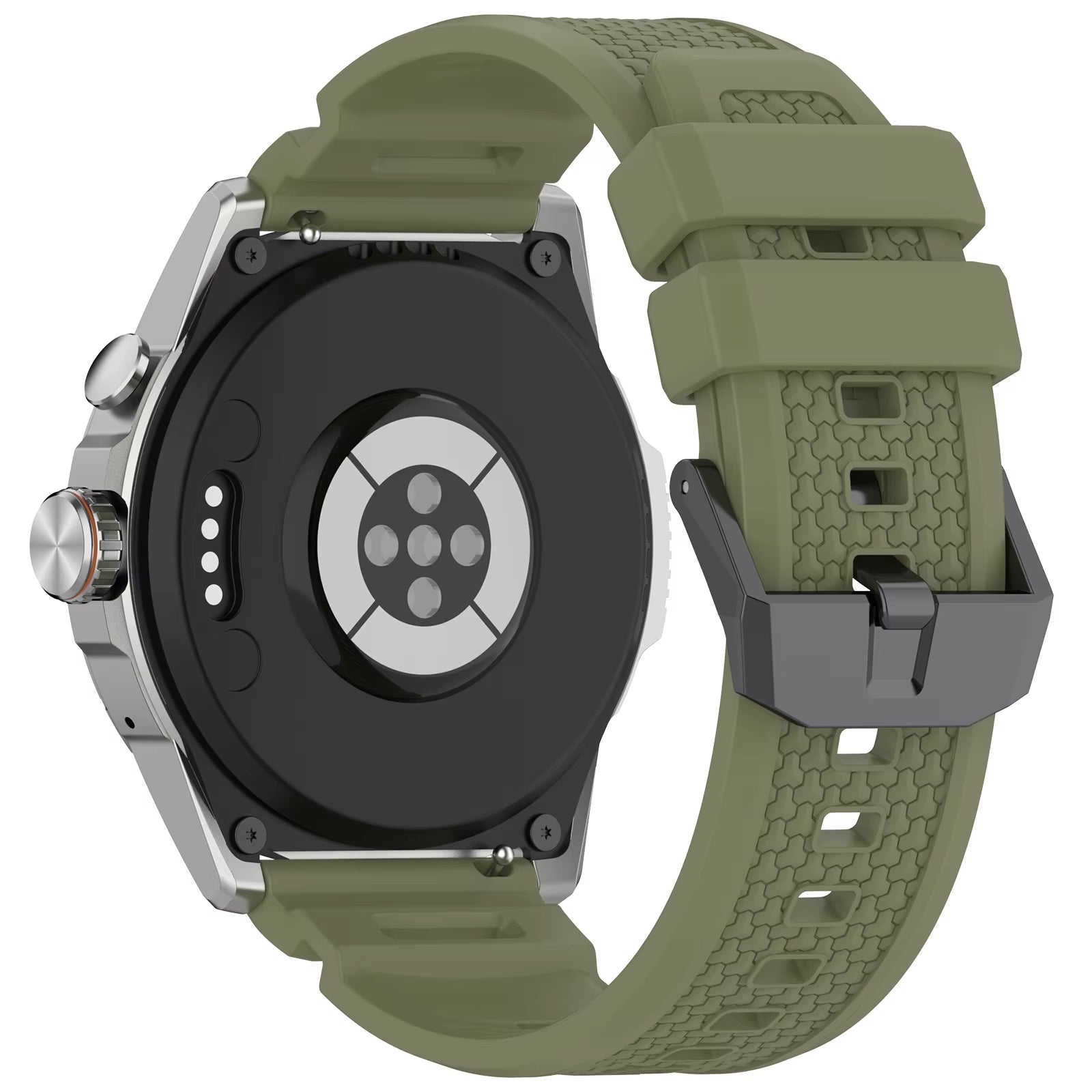 TicWatch Pro 5 Enduro siliconen bandje (legergroen)