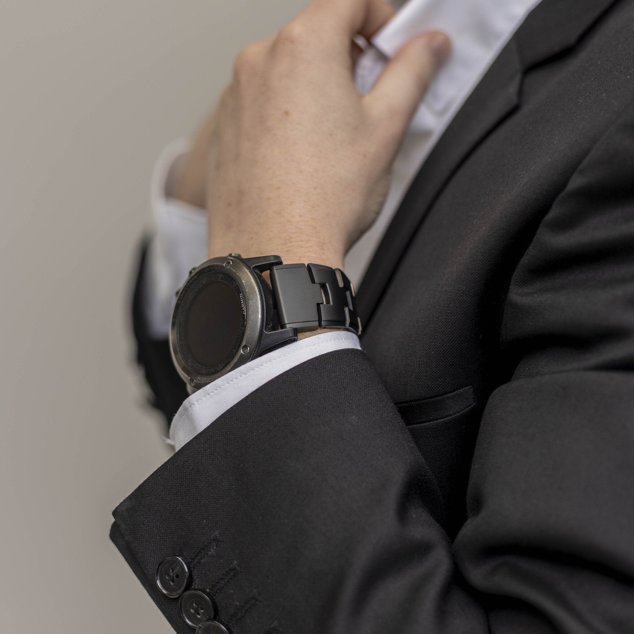 Garmin Instinct E - 45mm titanium bandje (zwart)