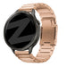 Bandz Garmin Forerunner 265s titanium schakel band (roségoud)