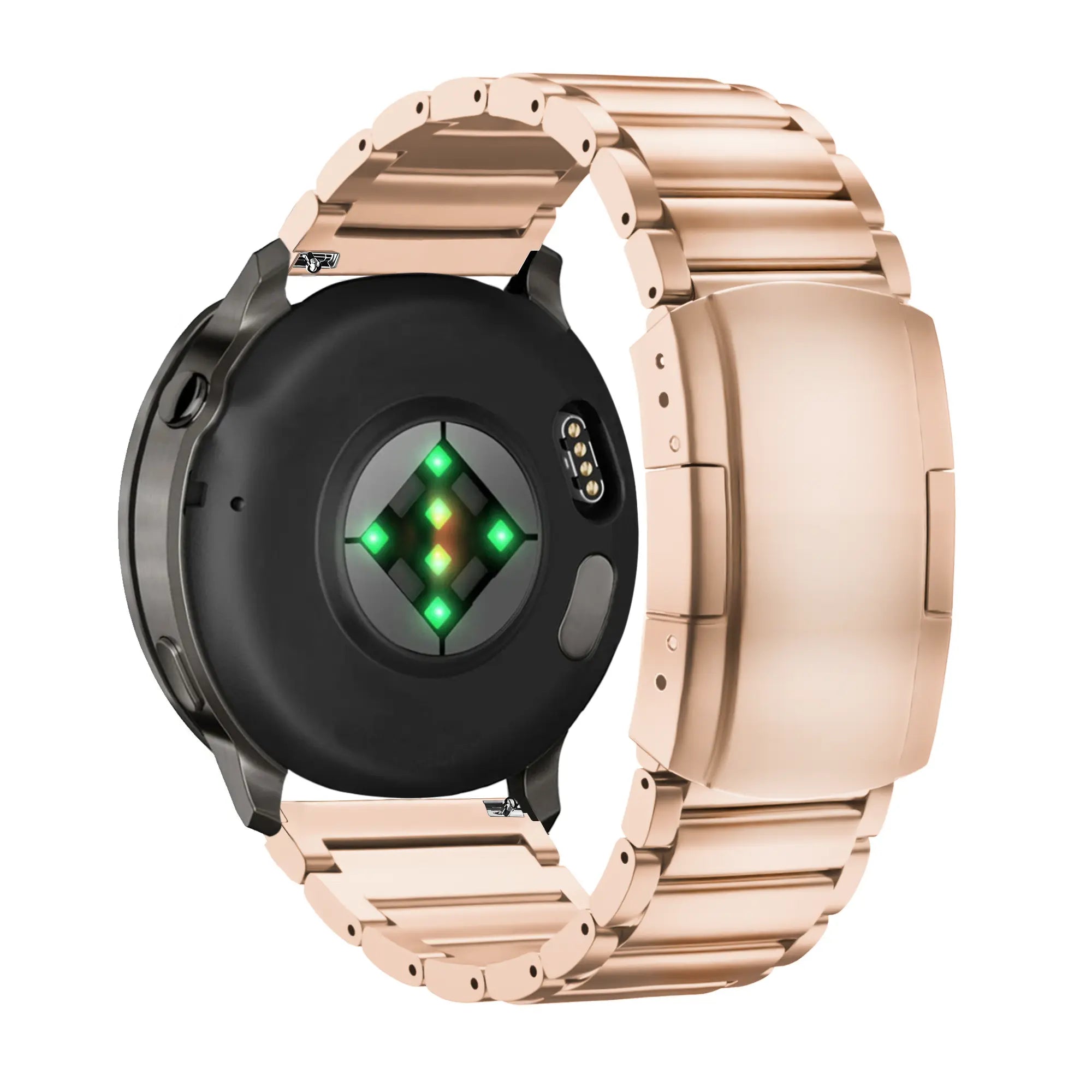 Bandz Garmin Forerunner 255s titanium schakel band (roségoud)