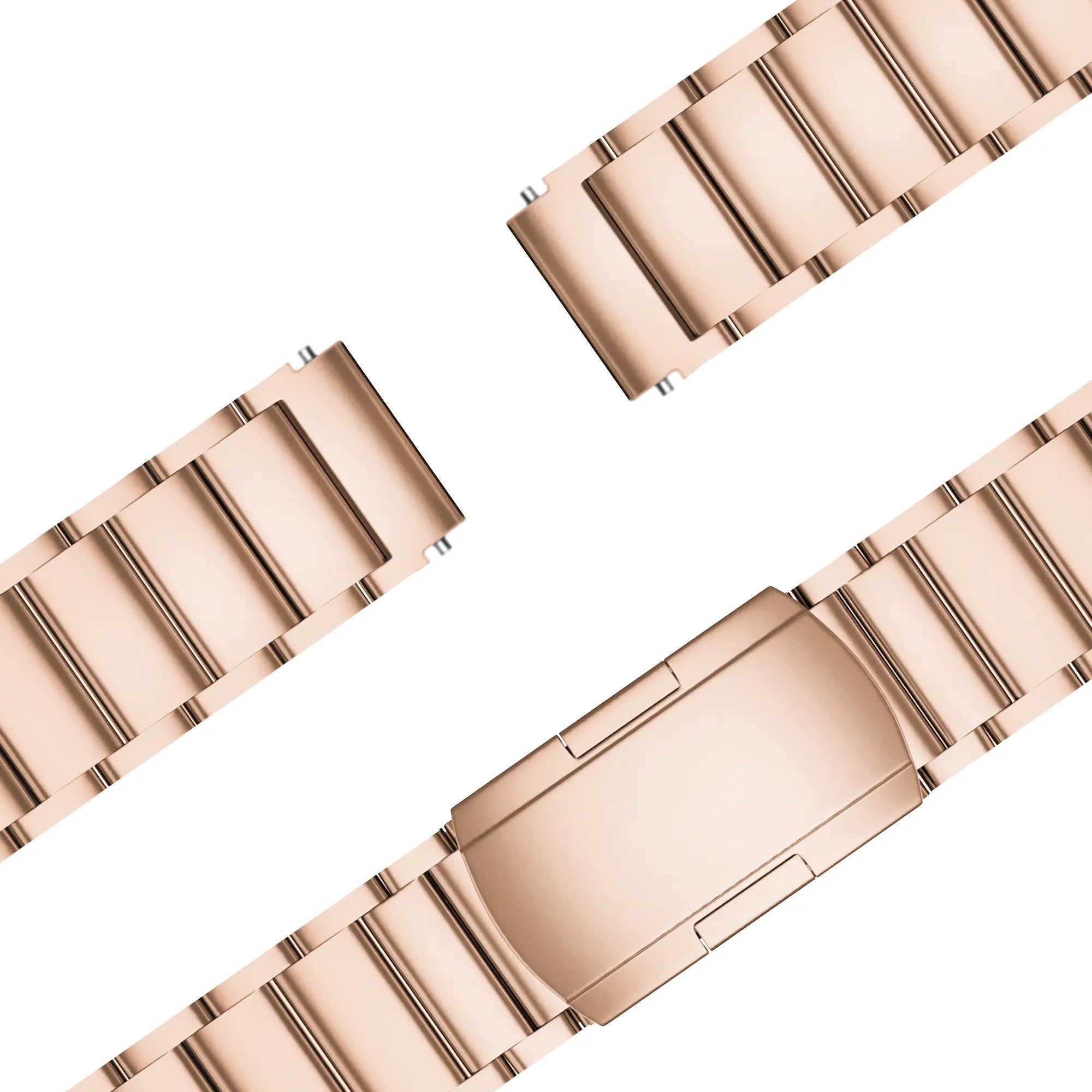 Bandz Garmin Forerunner 265s titanium schakel band (roségoud)