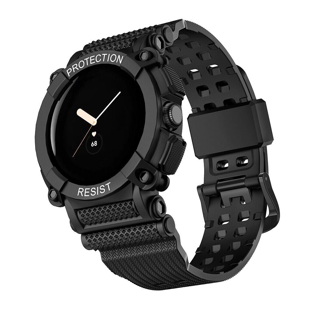 Google Pixel Watch 4 - 41mm TPU bandje met frame (zwart)