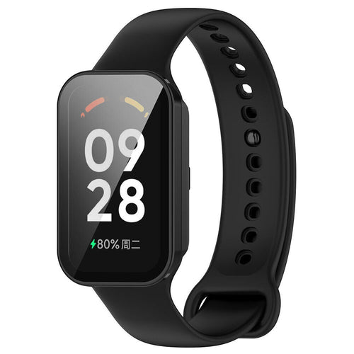 Xiaomi Smart Band 8 Active PC case met glas (zwart) 