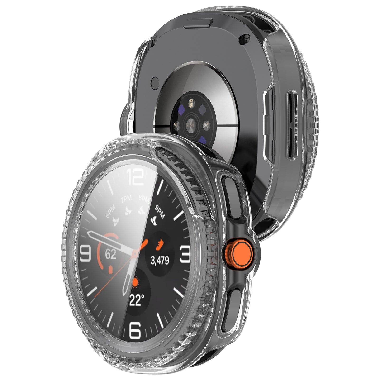 Samsung Galaxy Watch 8 Classic hard case met glas (transparant)