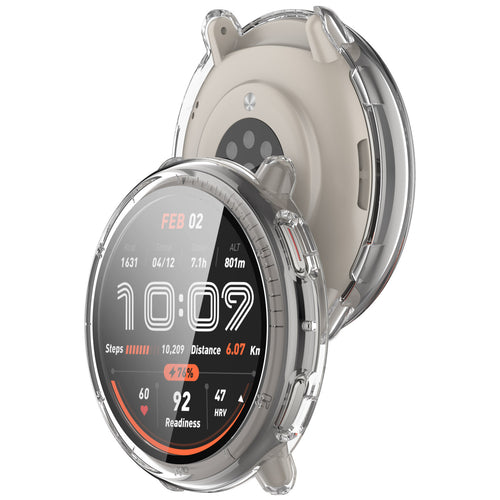 Amazfit Active 2 PC case met glas (transparant)