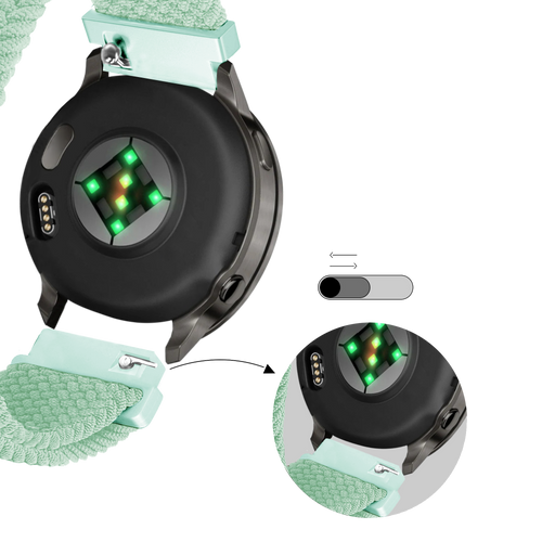 Bandz Garmin Venu 4 - 41mm verstelbare nylon band (turquoise)