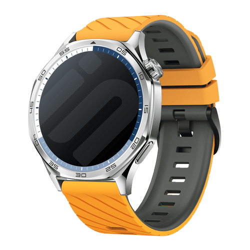 Huawei Watch GT 5 - 46mm Twill Sport Strap (Dark Yellow/Grey)
