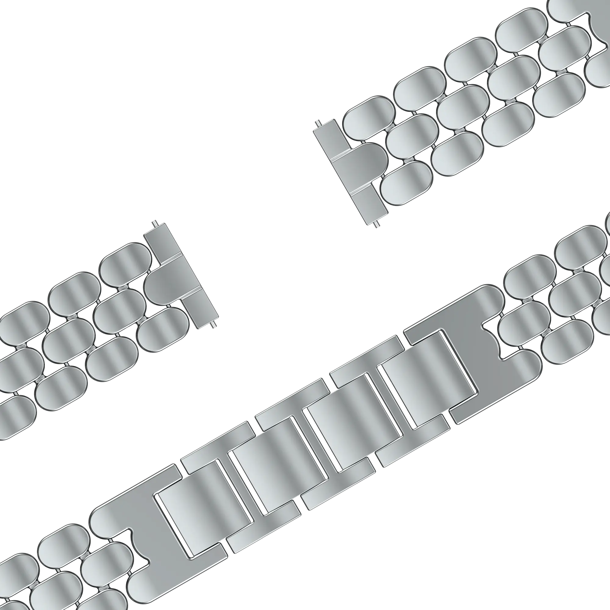 Bandz Fossil Gen 5e - 42mm Steel Strap 'Oval' (Silver)