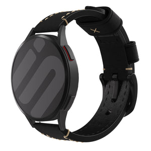 Fossil Gen 5e - 42mm Genuine Leather Strap (Black)
