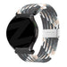 Bandz Garmin Venu gevlochten nylon band (zwart mix)