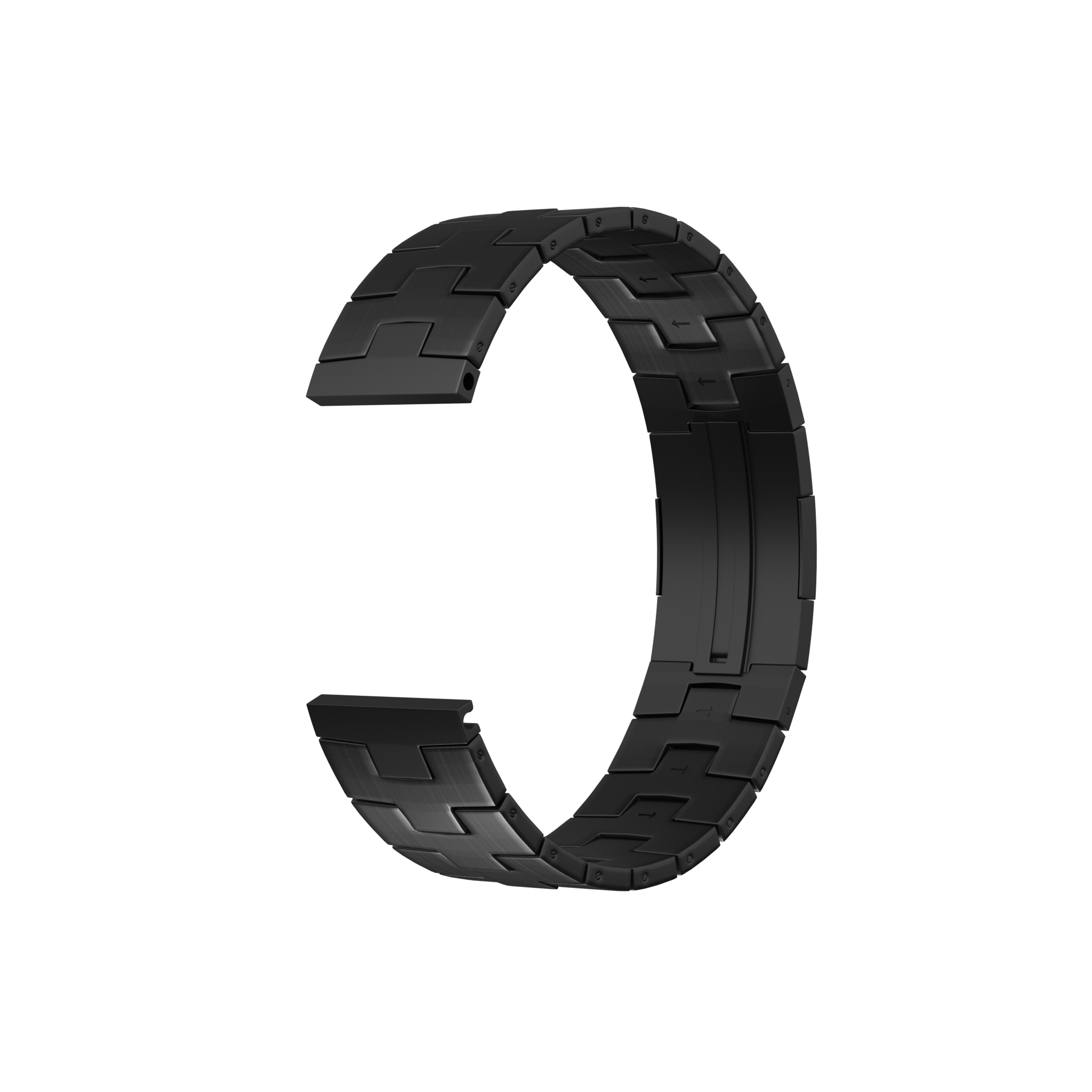 Suunto Run titanium grain band (platte sluiting) (grafiet)