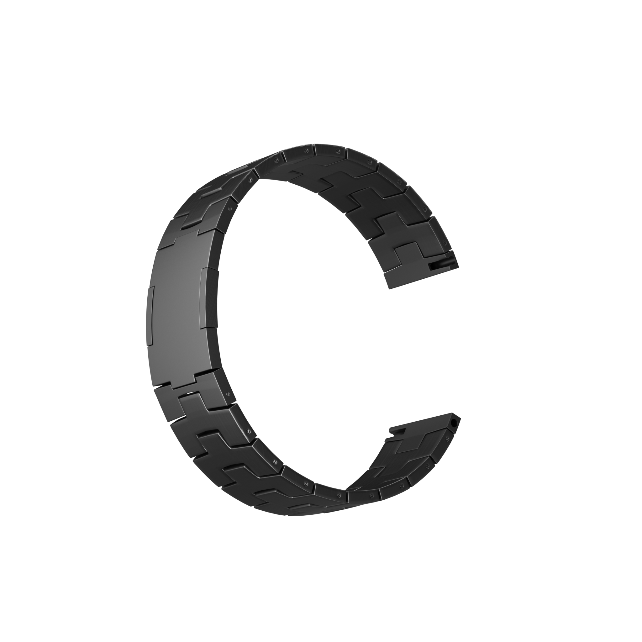 Suunto Run titanium grain band (platte sluiting) (grafiet)