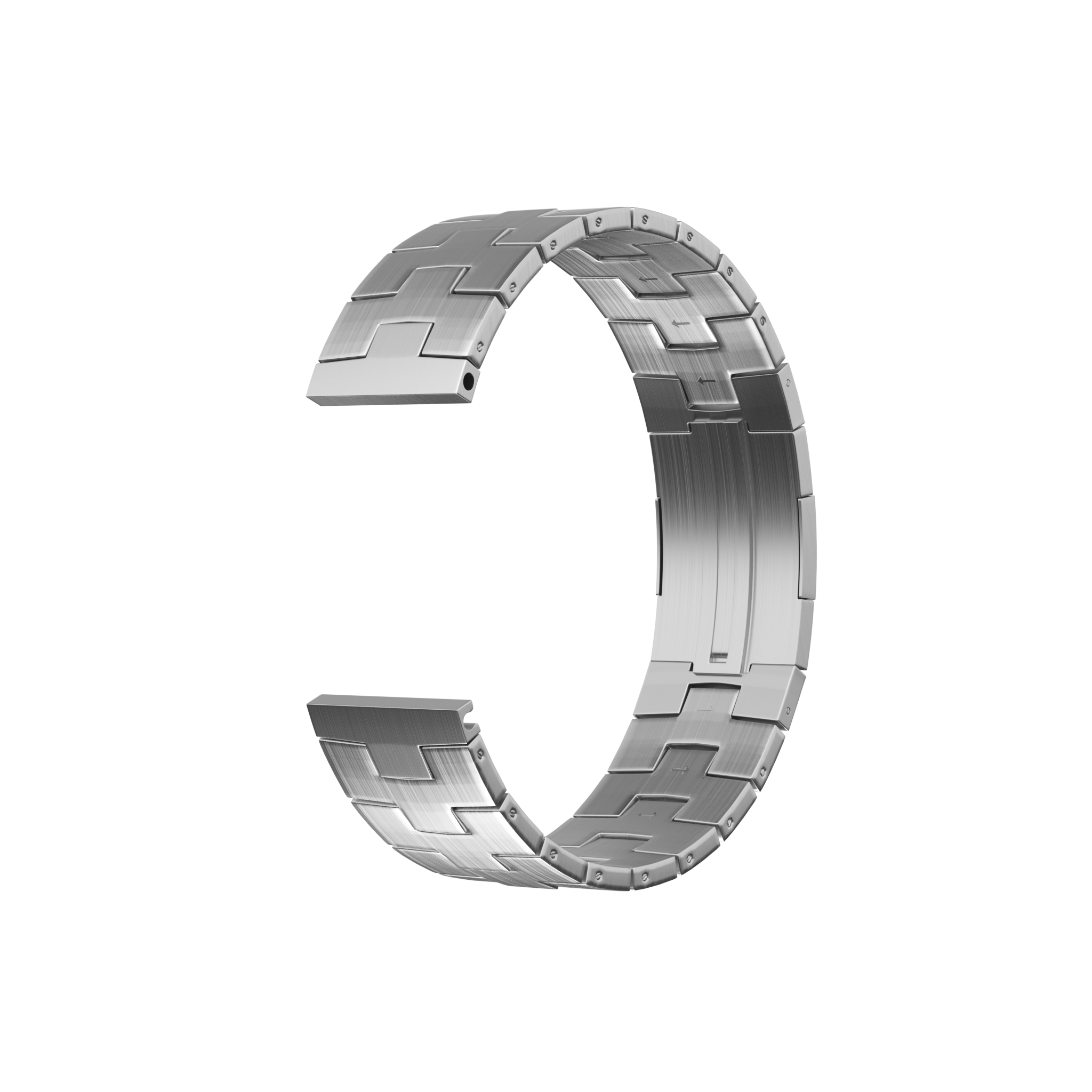 Amazfit Bip 5 Titanium Grain Strap (Flat Buckle) (Silver)