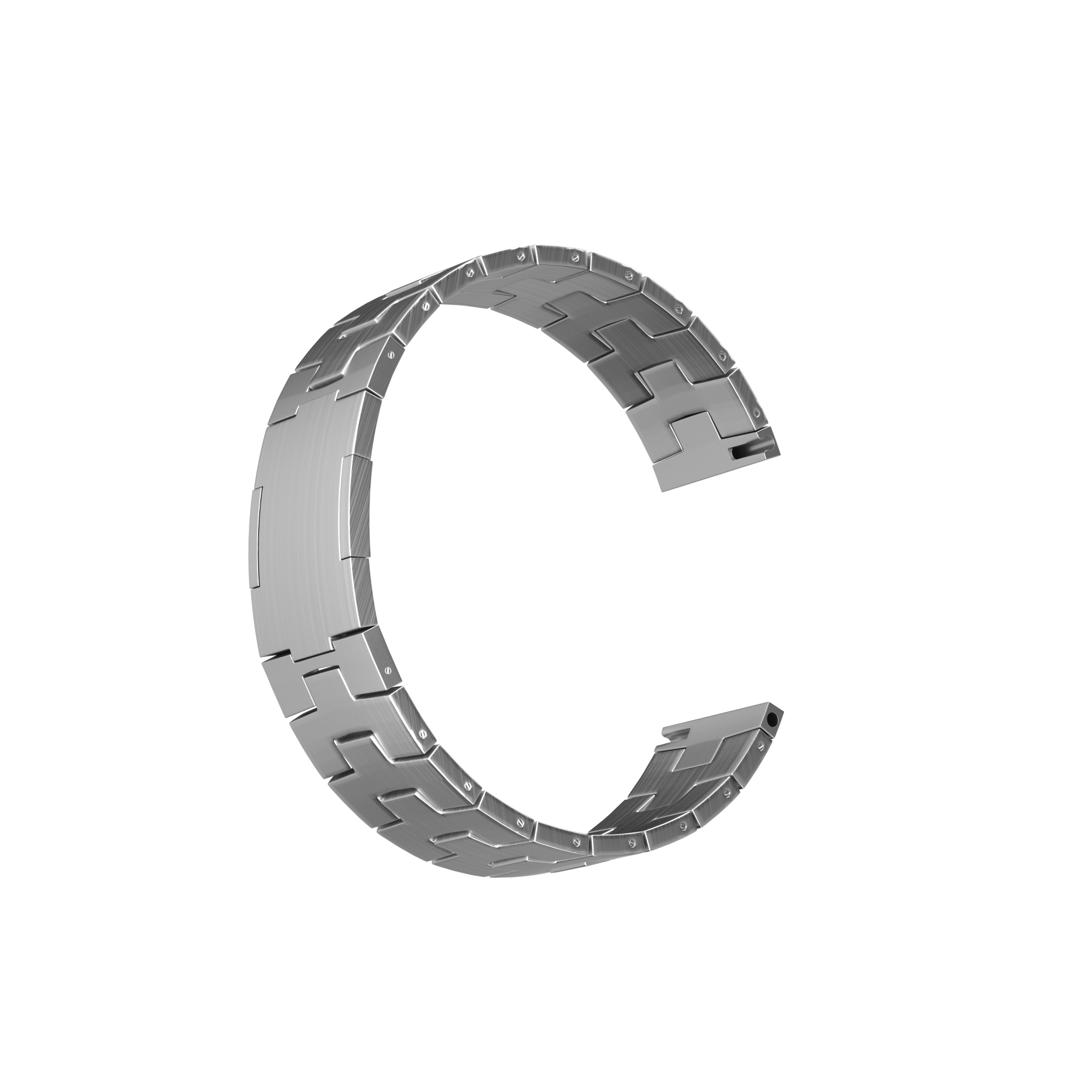 Amazfit GTR 4 titanium grain band (platte sluiting) (zilver)