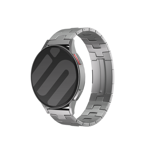 Huawei Watch GT 5 - 46mm Titanium Grain Strap (Flat Closure) (Silver)