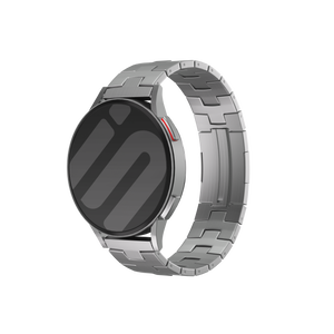 Amazfit Bip 5 Titanium Grain Strap (Flat Buckle) (Silver)