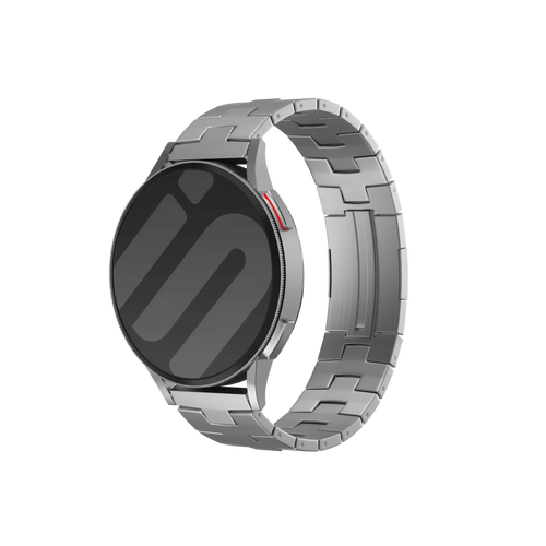 OnePlus Watch 4 - 47mm titanium grain band (platte sluiting) (zilver)
