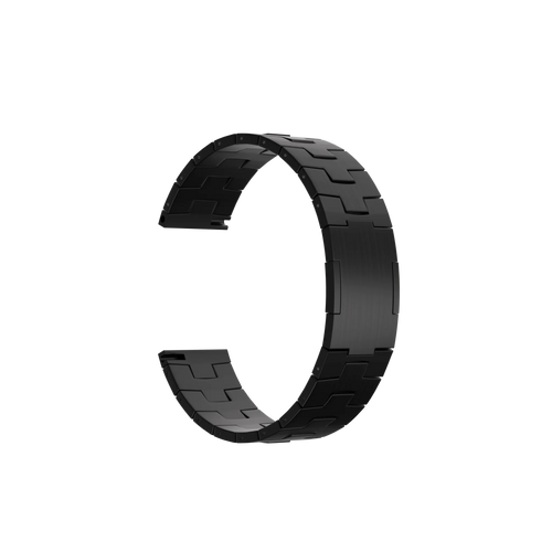 Oppo Watch X2 titanium grain band (platte sluiting) (zwart)