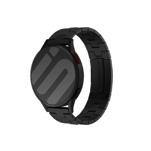 Huawei Watch GT 5 - 46mm titanium grain band (platte sluiting) (zwart)