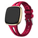 Fitbit Sense luxe siliconen bandje (rosé-rood)