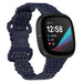 Fitbit Sense siliconen bandje met patroon (donkerblauw)