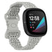 Fitbit Sense siliconen bandje met patroon (grijs)