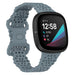 Fitbit Sense siliconen bandje met patroon (grijsblauw)