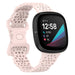 Fitbit Sense siliconen bandje met patroon (lichtroze)