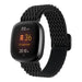 Fitbit Versa 3 geweven bandje (zwart)
