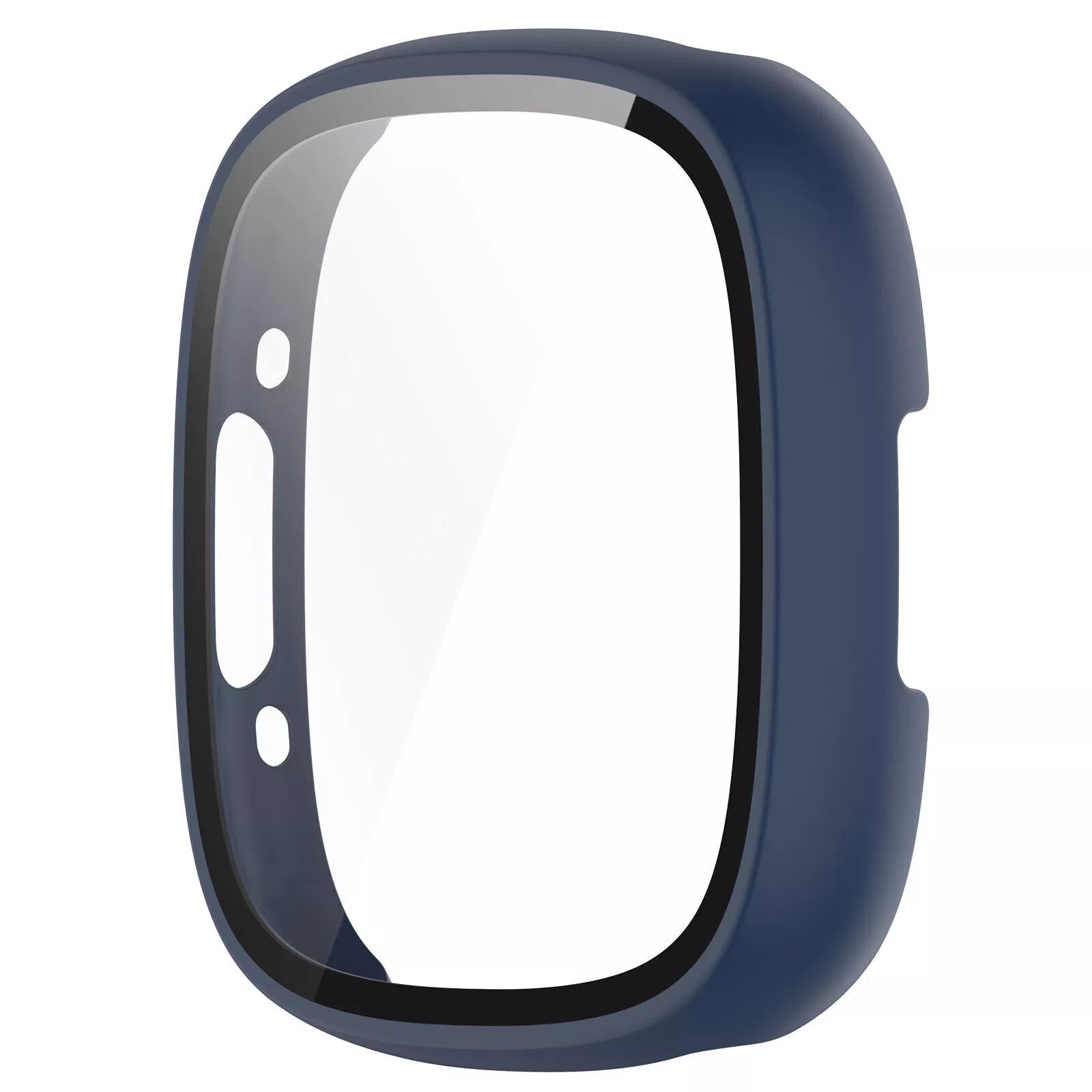 Fitbit Versa 4 / Sense 2 hard case met glas (blauw)