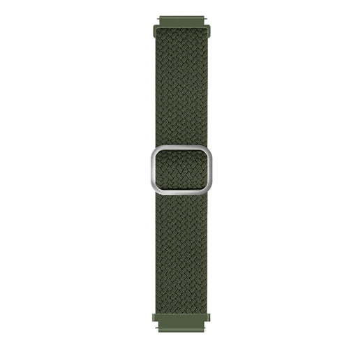 Suunto 9 Peak Pro verstelbaar geweven bandje (groen)