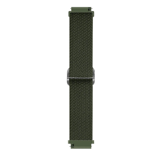Suunto 9 Peak Pro verstelbaar geweven bandje (groen)