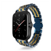 Amazfit GTS 3 duo stalen schakel band (blauw/goud)