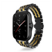 Amazfit GTS 2 duo stalen schakel band (zwart/goud)