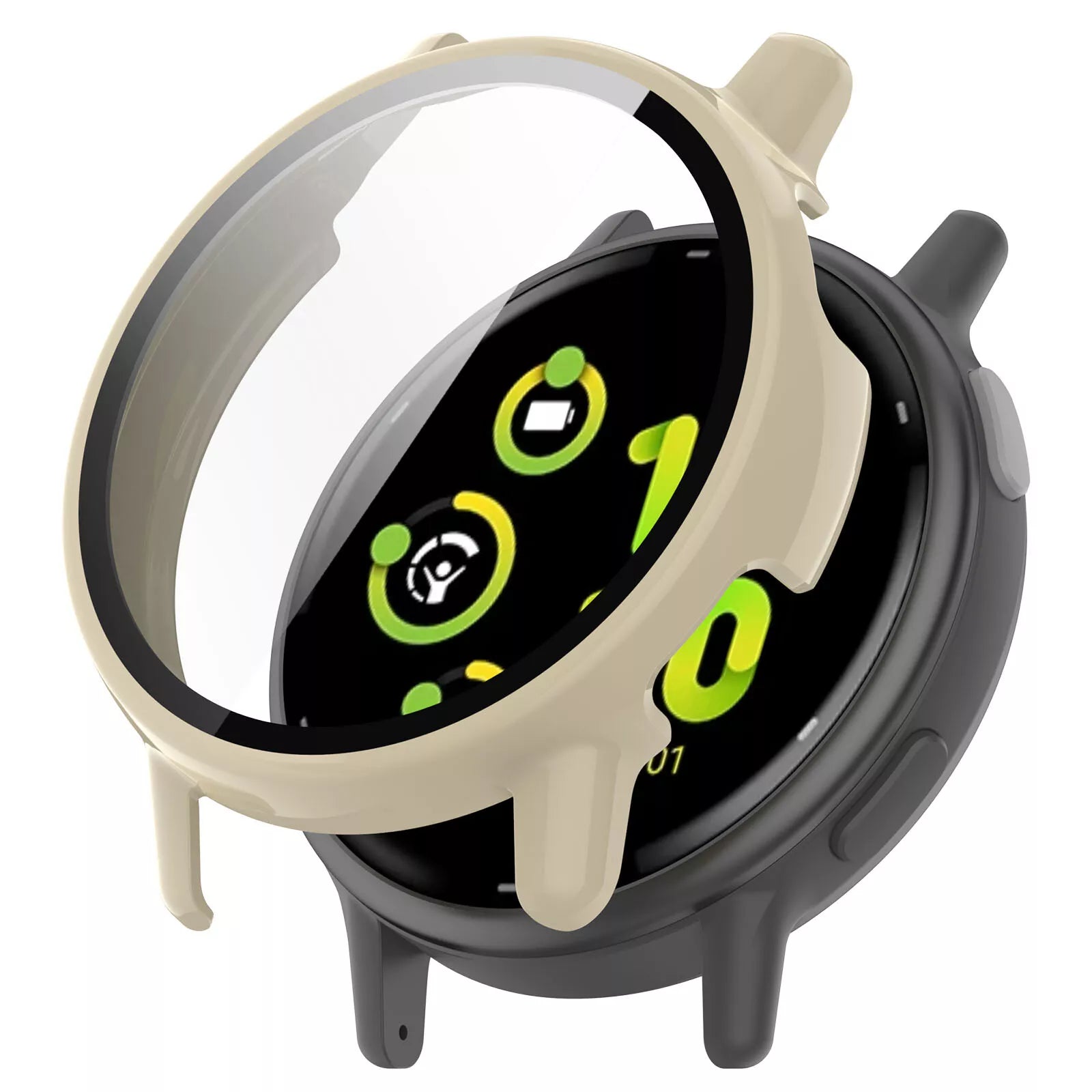 Garmin Vivoactive 5 hard case met glas (beige)