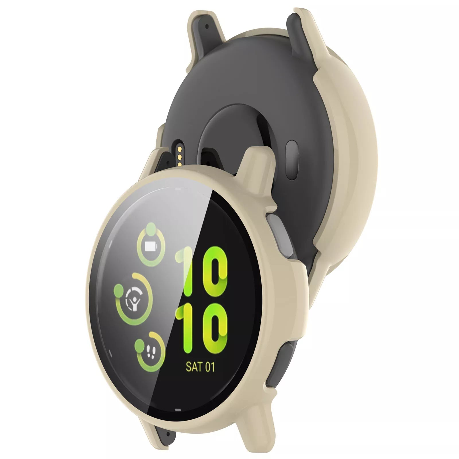 Garmin Vivoactive 5 hard case met glas (beige)