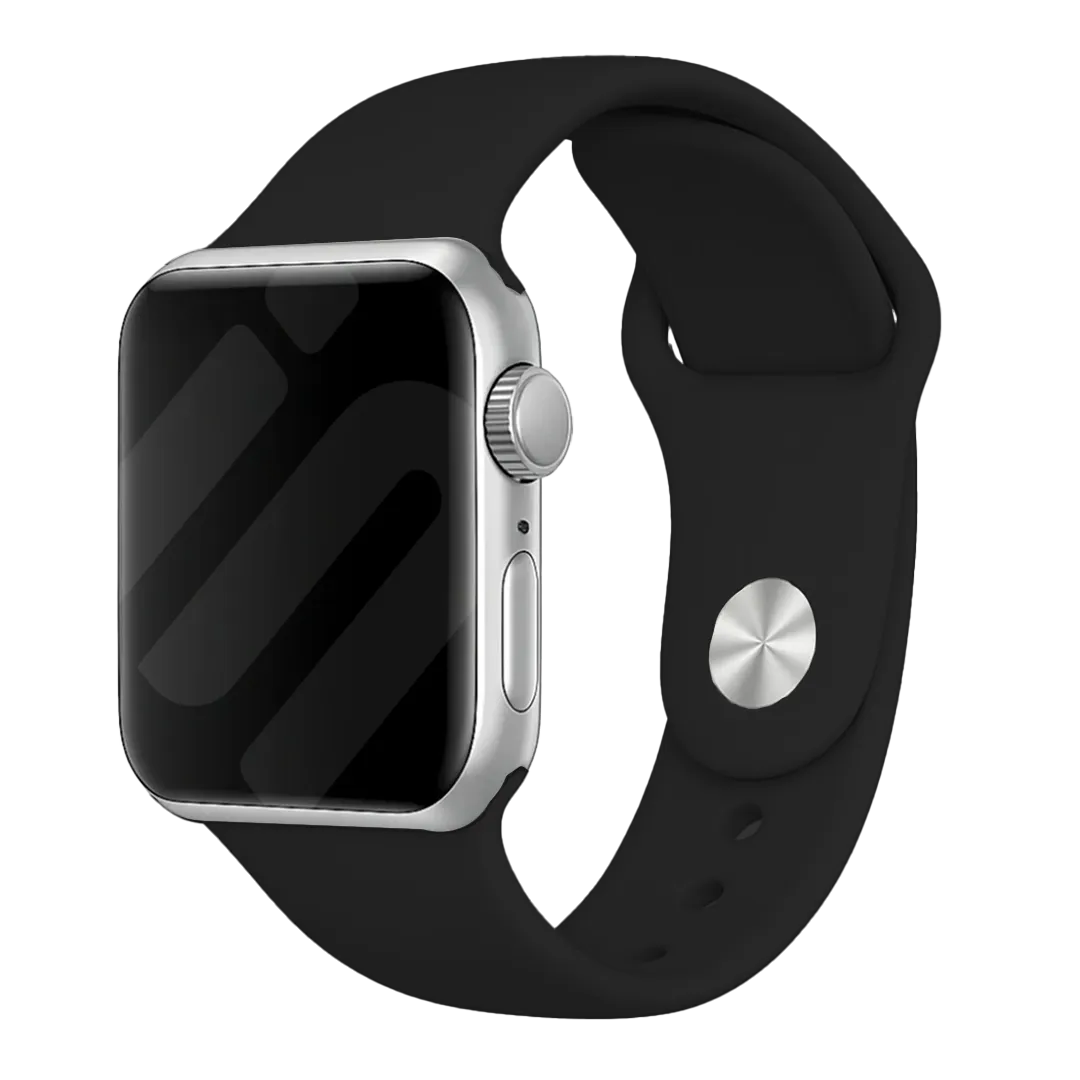 Apple Watch sport bandje (zwart)